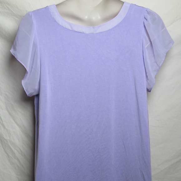 Lane Bryant - Purple Ruffle Top (22/24) - Picture 3 of 5